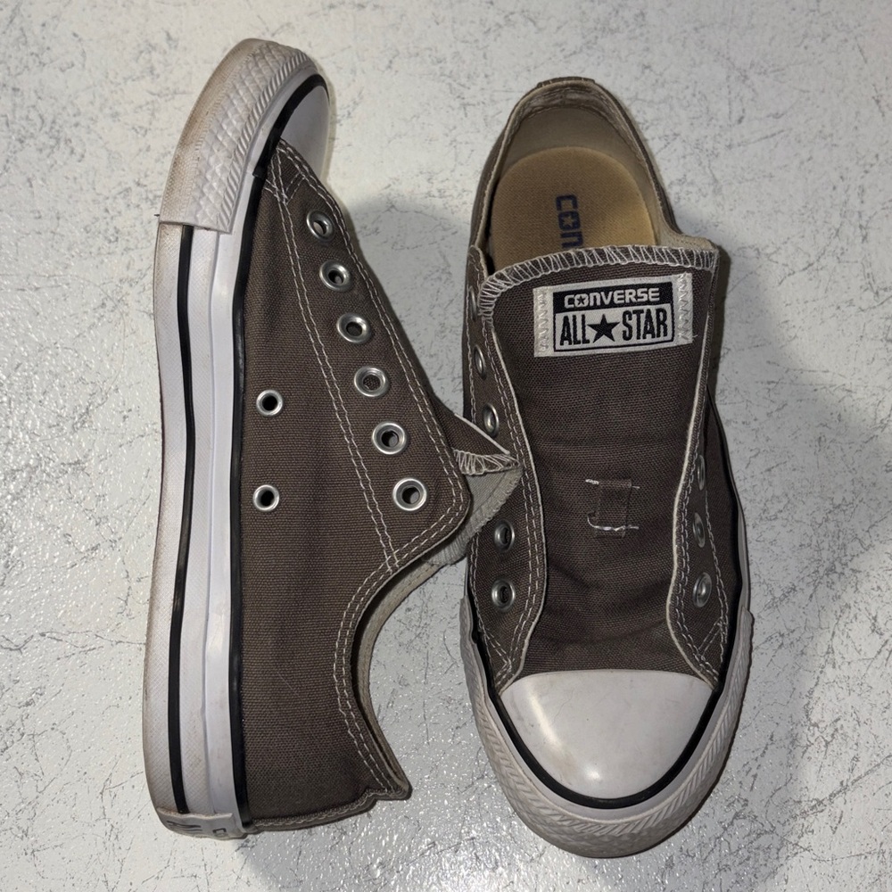 Converse All Star grey /silver no laces